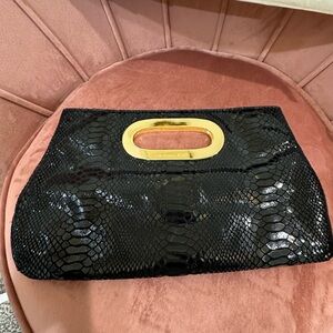 Beautiful Michael Kors snake clutch bag